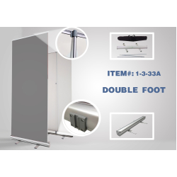 Adjustable Double-Foot Retractable - 33" x 81" - (10pcs in box) STAND ONLY